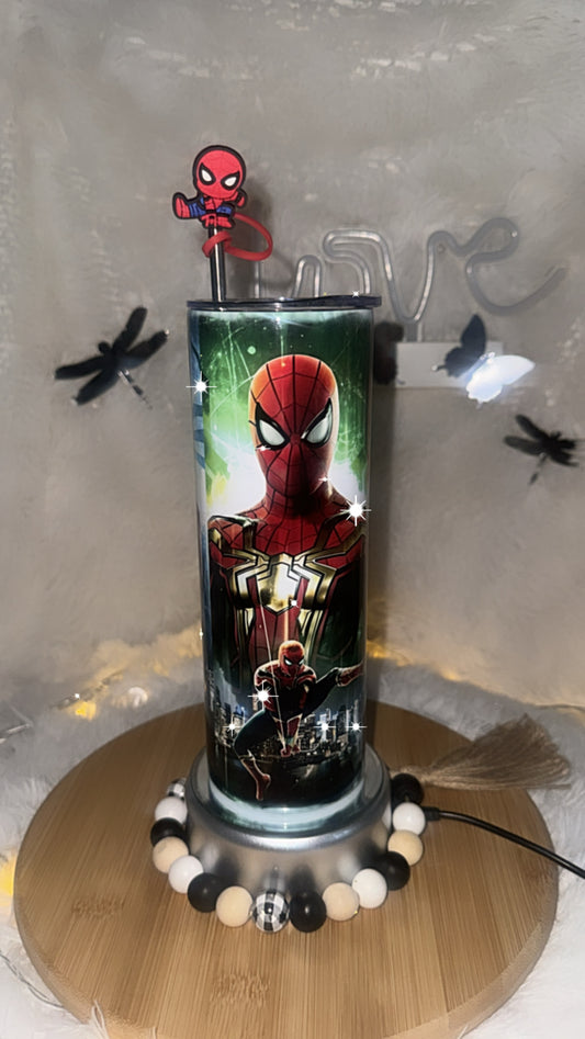 Stainless steal Spider-Man 20 oz.sublimated tumbler.