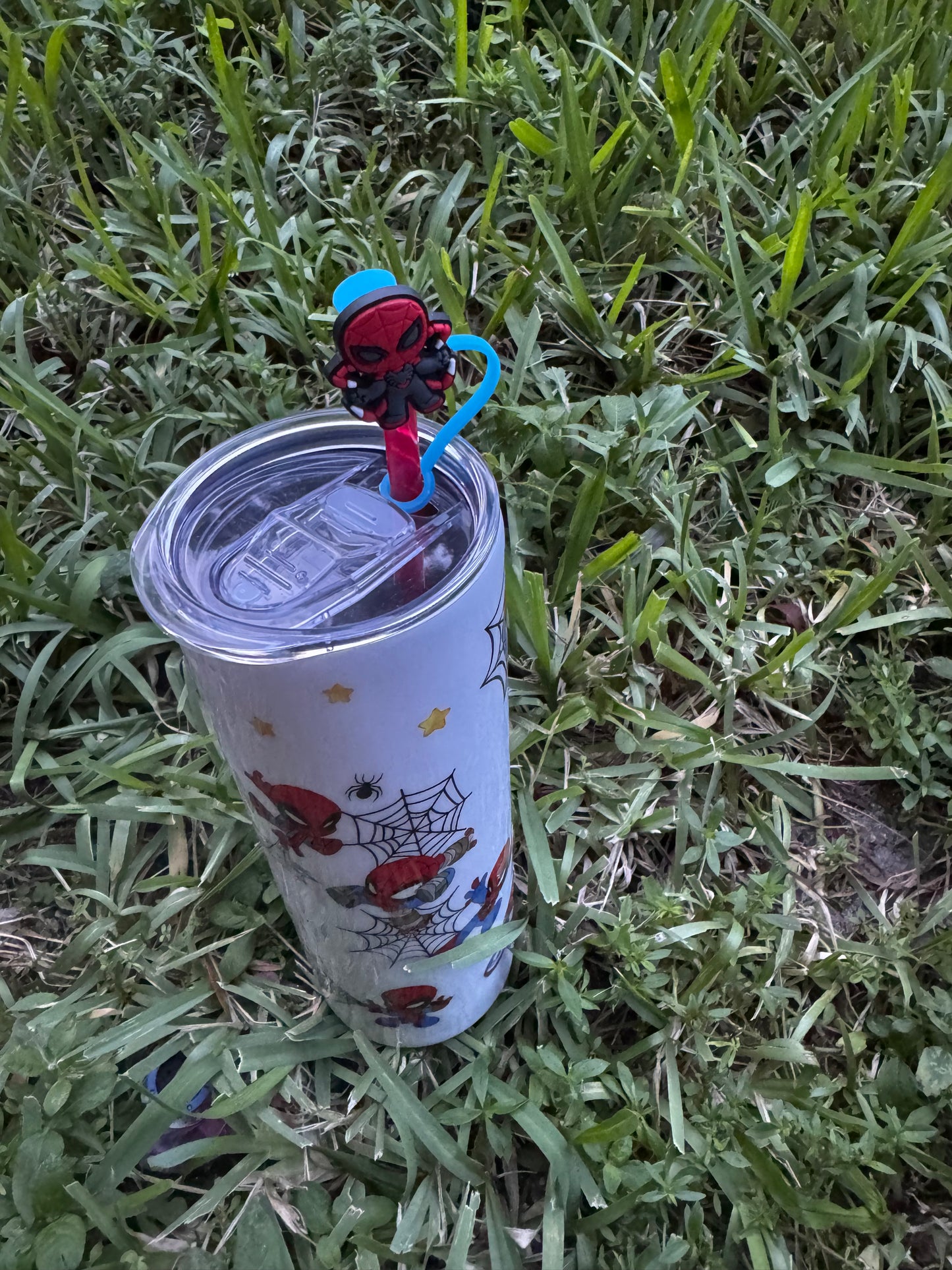 Termo Spider-Man uvdtf stickers 20 oz