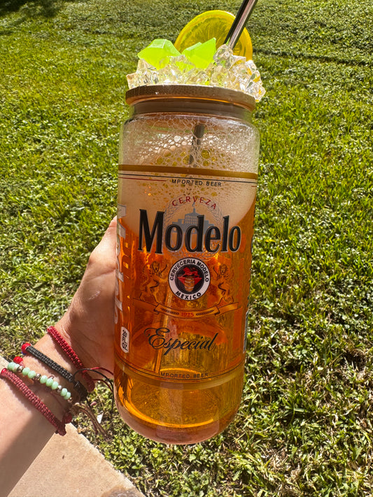 Modelo Beer 20 oz Glass cup