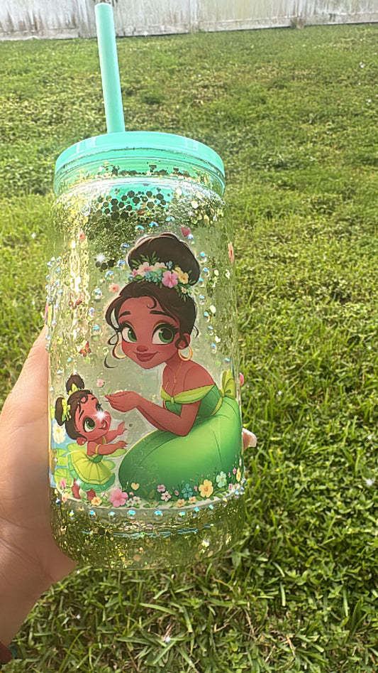 Princess Snowglobe Acrylic Cup