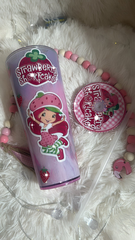 Snowglobe strawberry shortcake